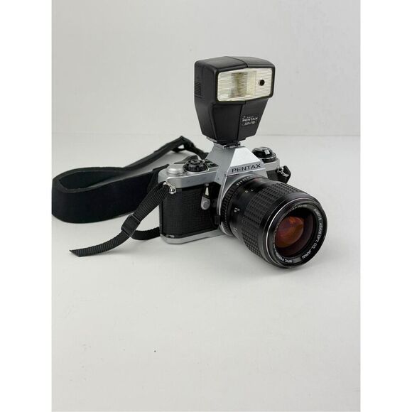 Pentax ME F 35mm Black Film SLR Camera w SMC Pentax-M...
